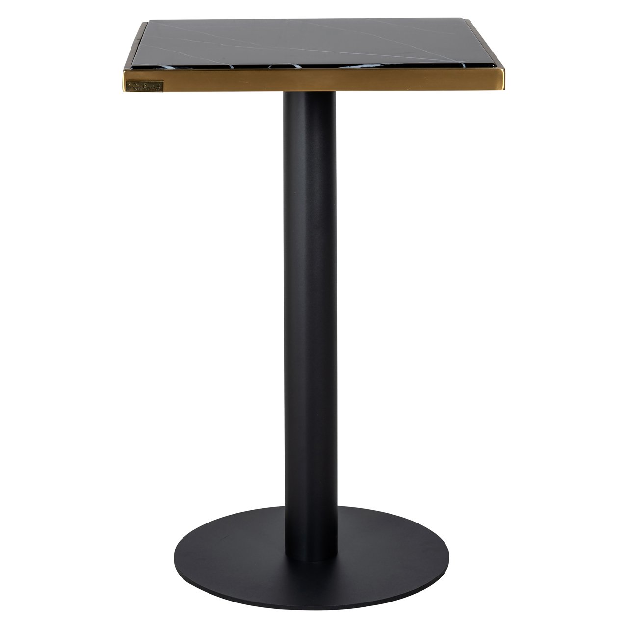 Bistro-Tisch Zenza black/gold 50x50