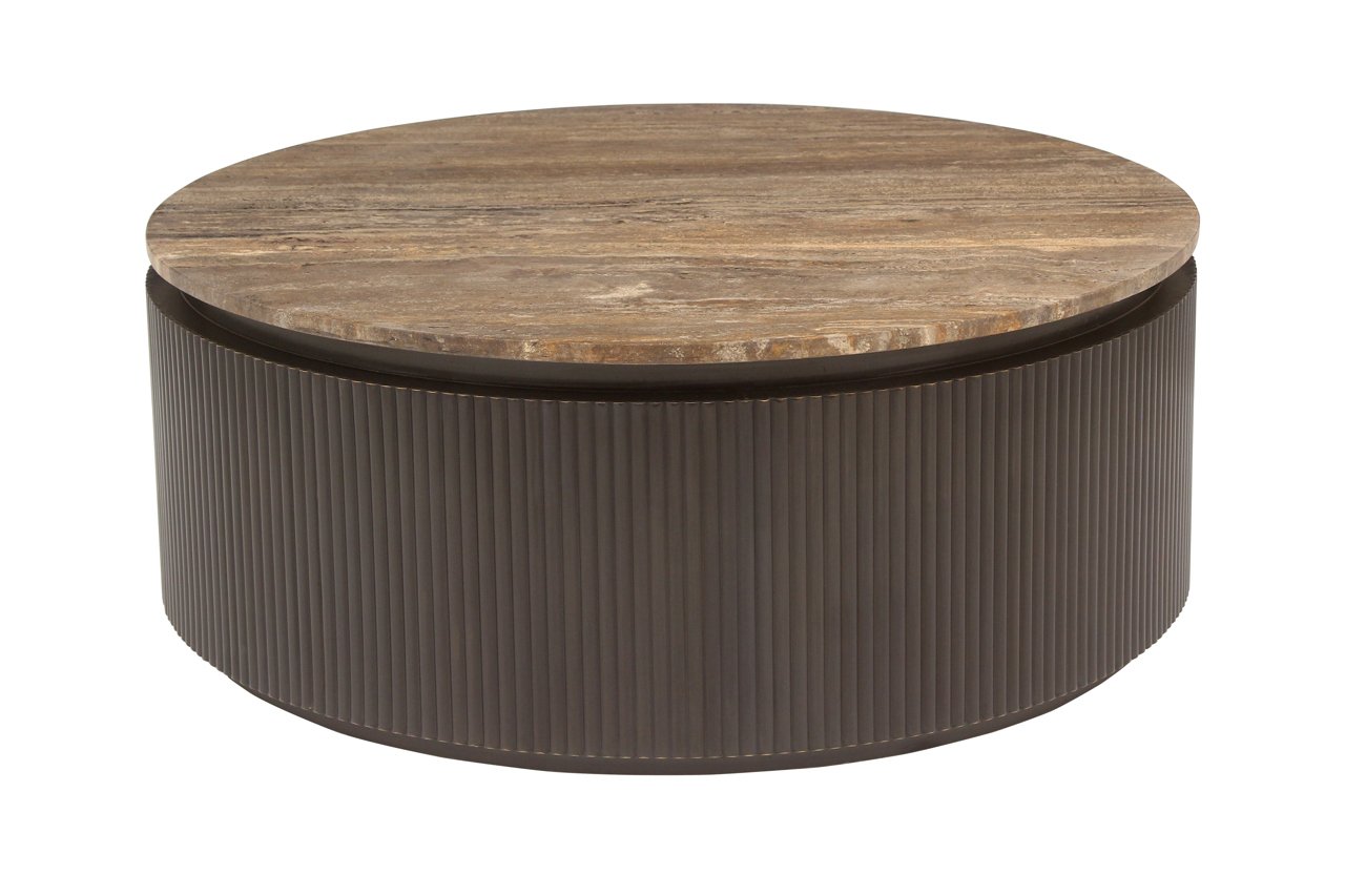 Couchtisch Russo ash brown 90Ø