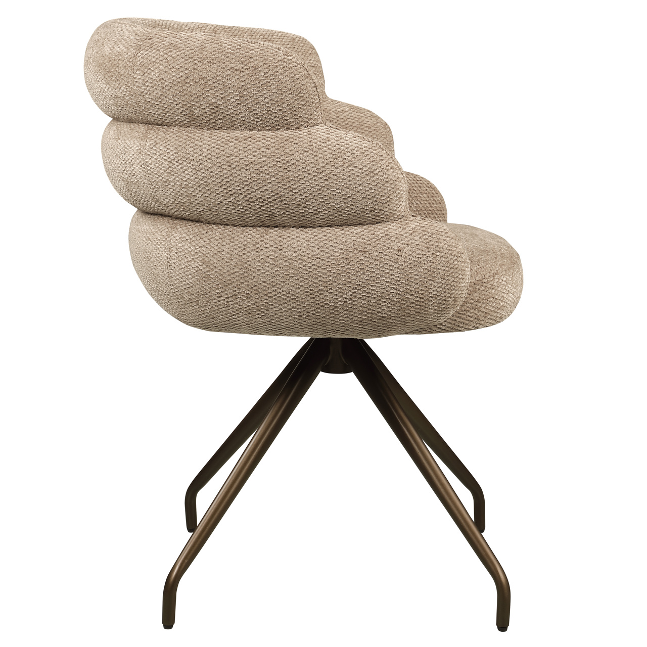 Esszimmerstuhl Kayla mocca boldweave swivel