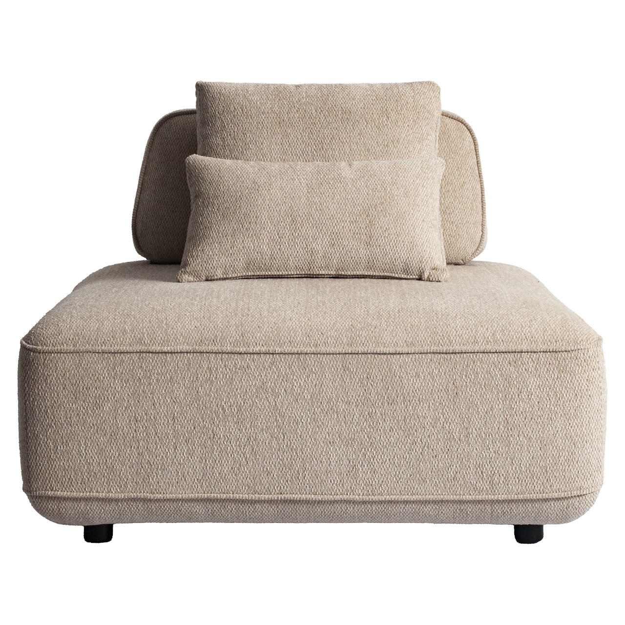 Sofa Tudor natural boldweave 1-seater movable backrest