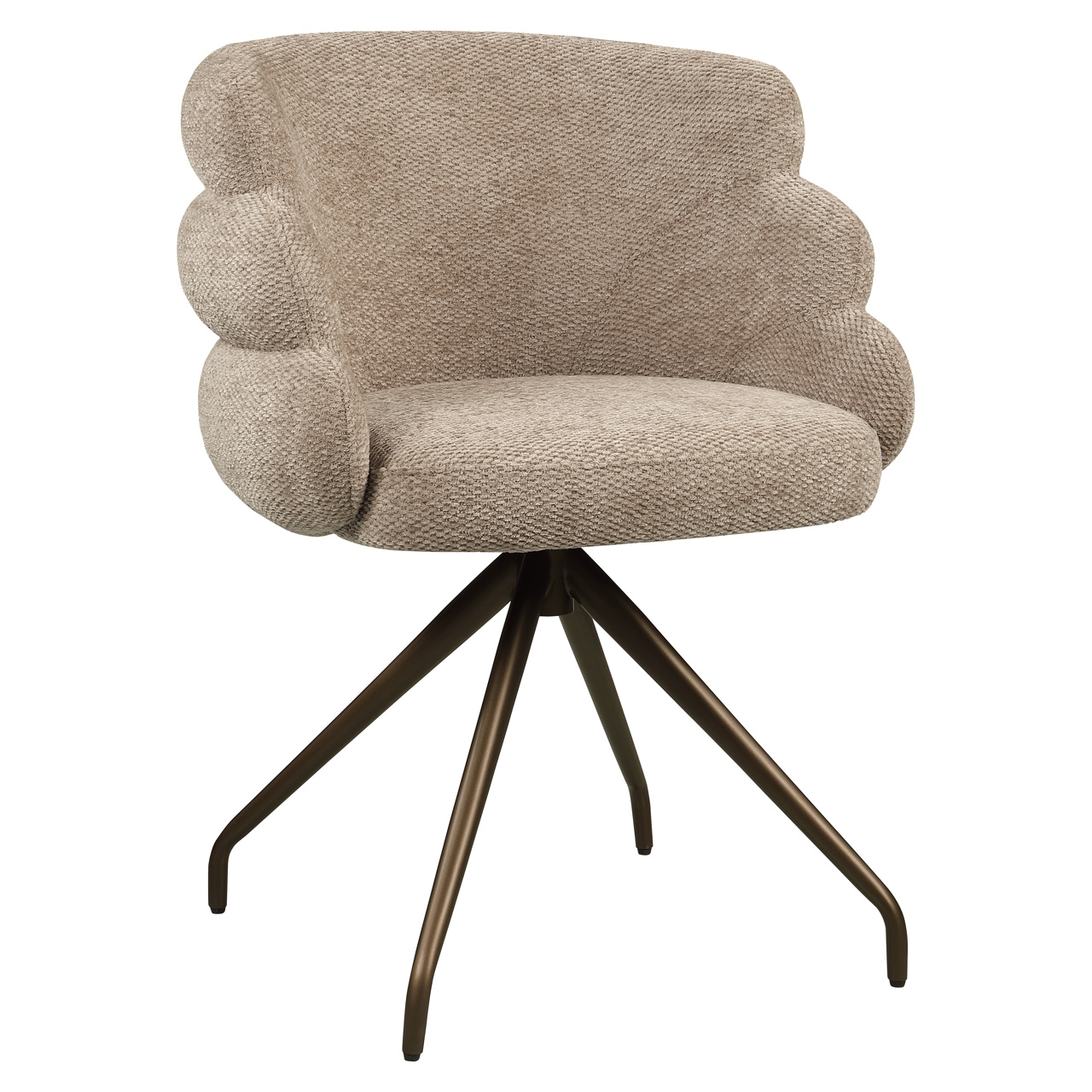 Esszimmerstuhl Kayla mocca boldweave swivel