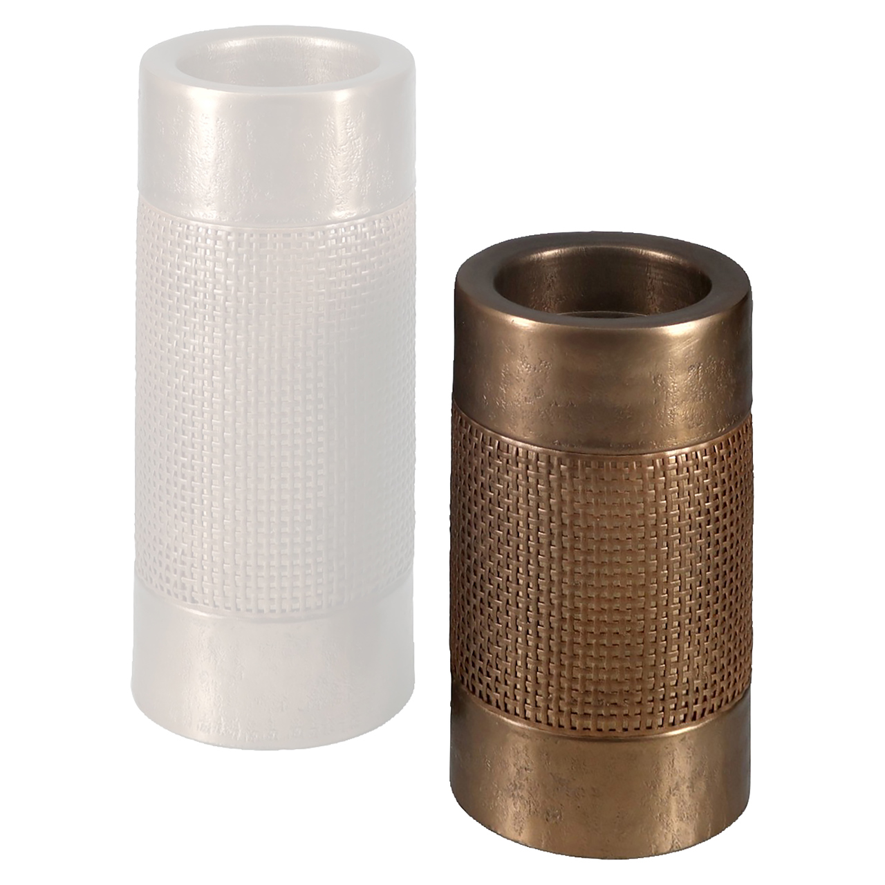 Kerzenhalter Aya brushed gold small