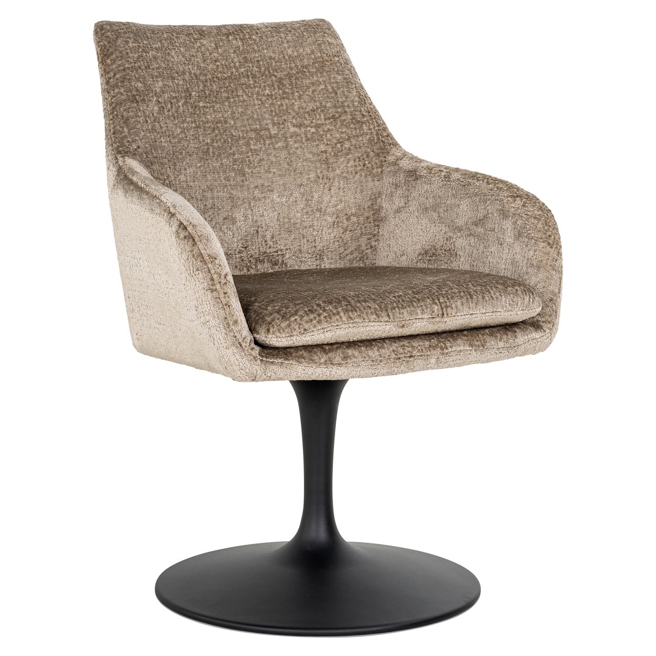 Esszimmerstuhl Marlon taupe chenille swivel Esszimmerstuhl Marlon taupe chenille swivel