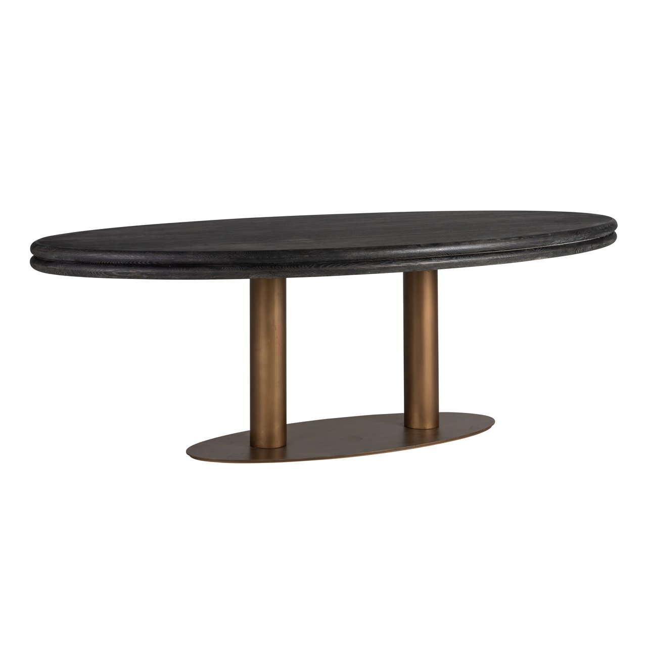 Esstisch Macaron black rustic oval 235 Esstisch Macaron black rustic oval 235
