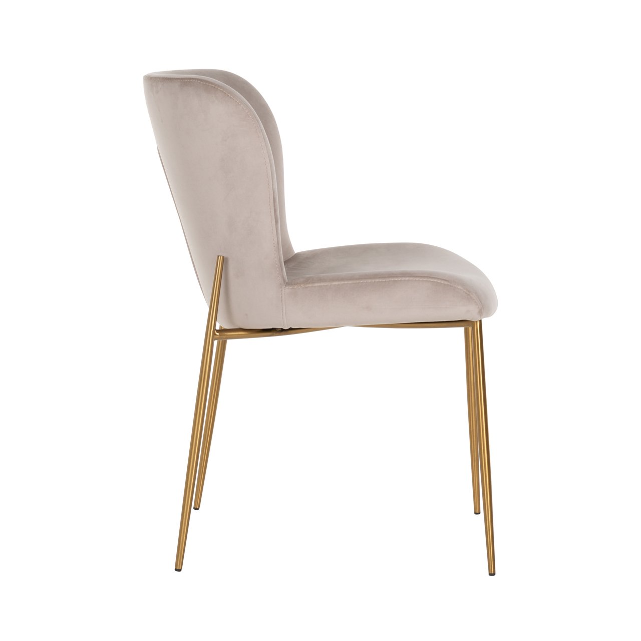 Esszimmerstuhl Odessa khaki velvet fire retardant (Set of 2) Esszimmerstuhl Odessa khaki velvet fire retardant (Set of 2)