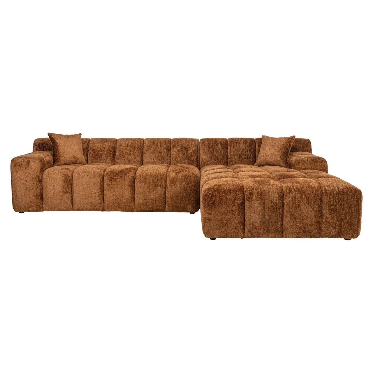 Sofa Cube lovely cinnamon 3-seater + lounge right Sofa Cube lovely cinnamon 3-seater + lounge right