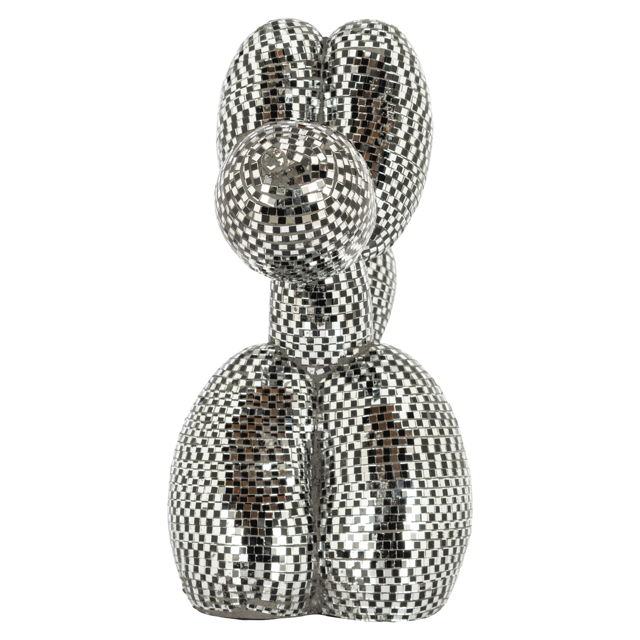 Dekoratives Objekt Dog silver small