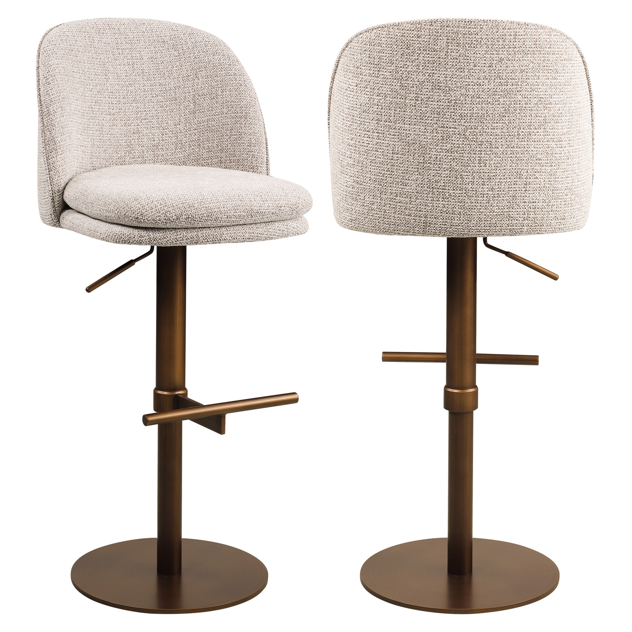 Barhocker Vesper mocca fancy swivel
