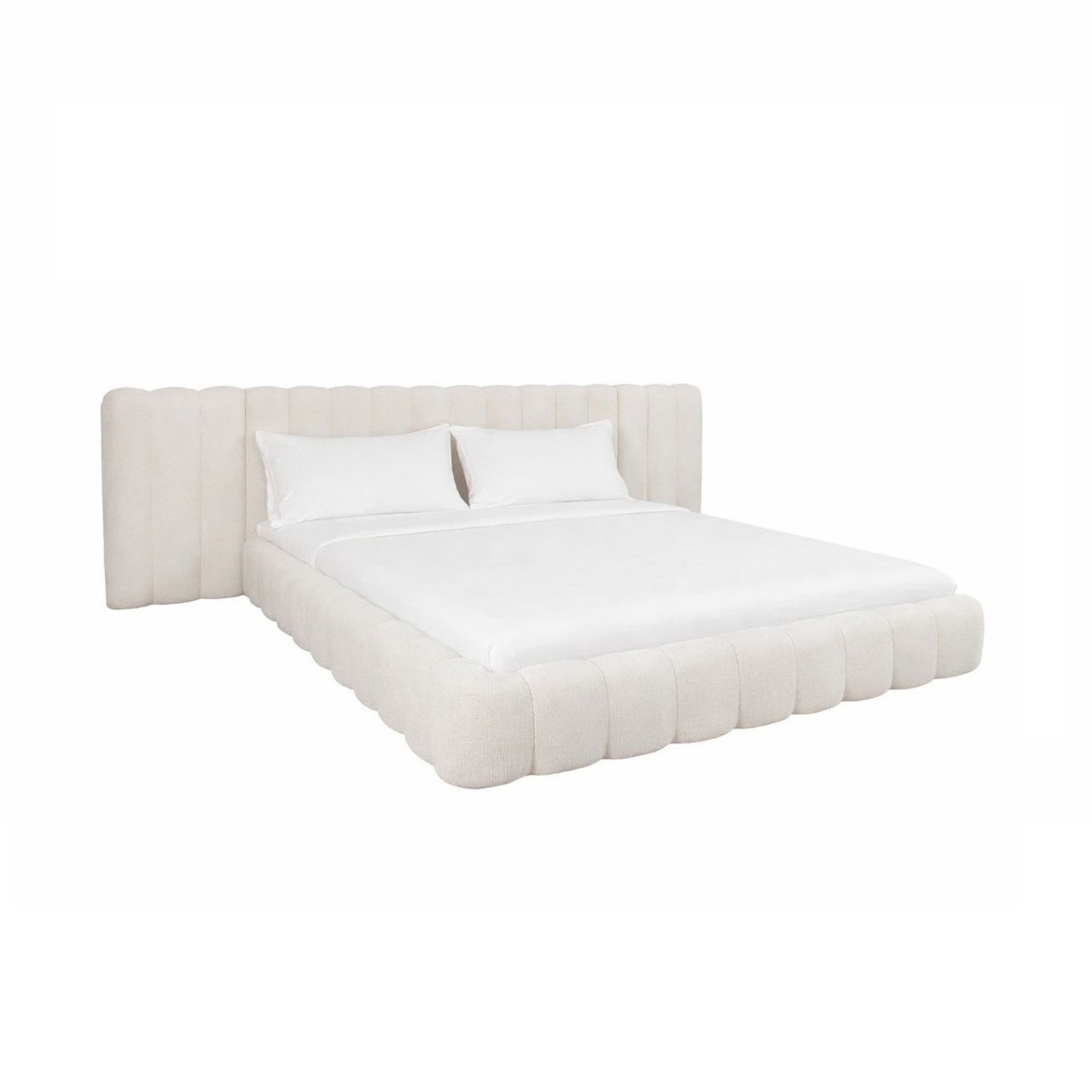 Bett Cupidon cream fancy 180x210 (mattress size) with storage