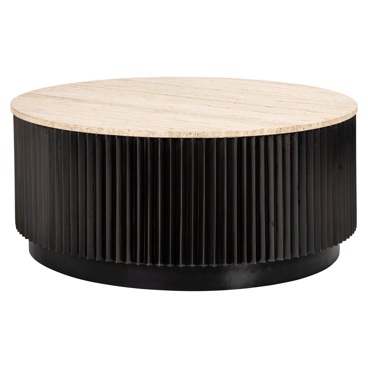 Couchtisch Hampton dark brown 90Ø