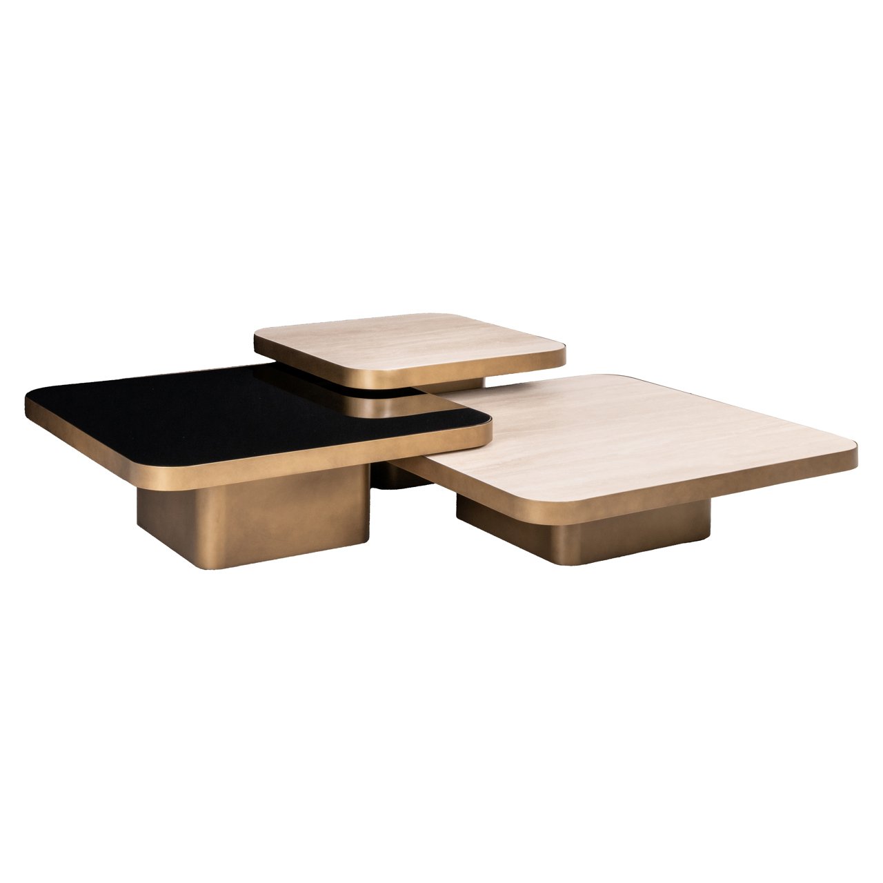 Couchtisch Cumulus beige (Set of 3)