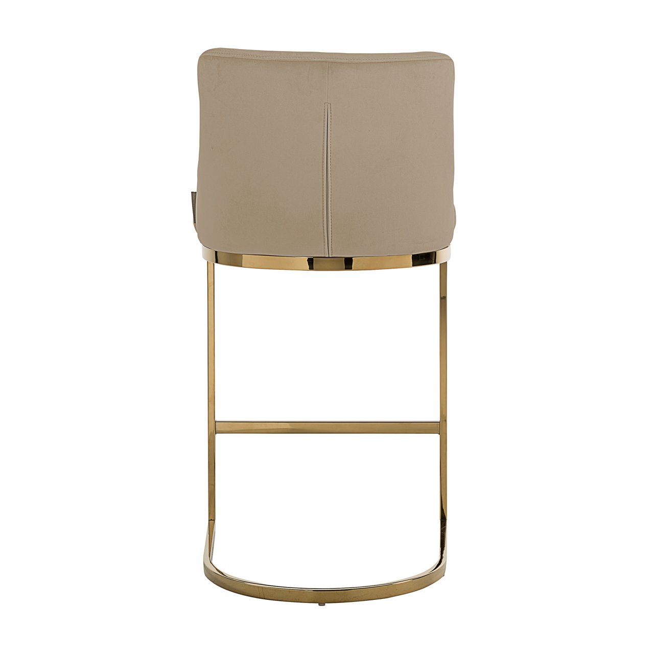 Barhocker Bolton khaki velvet gold fire retardant (Set of 2) Barhocker Bolton khaki velvet gold fire retardant (Set of 2)