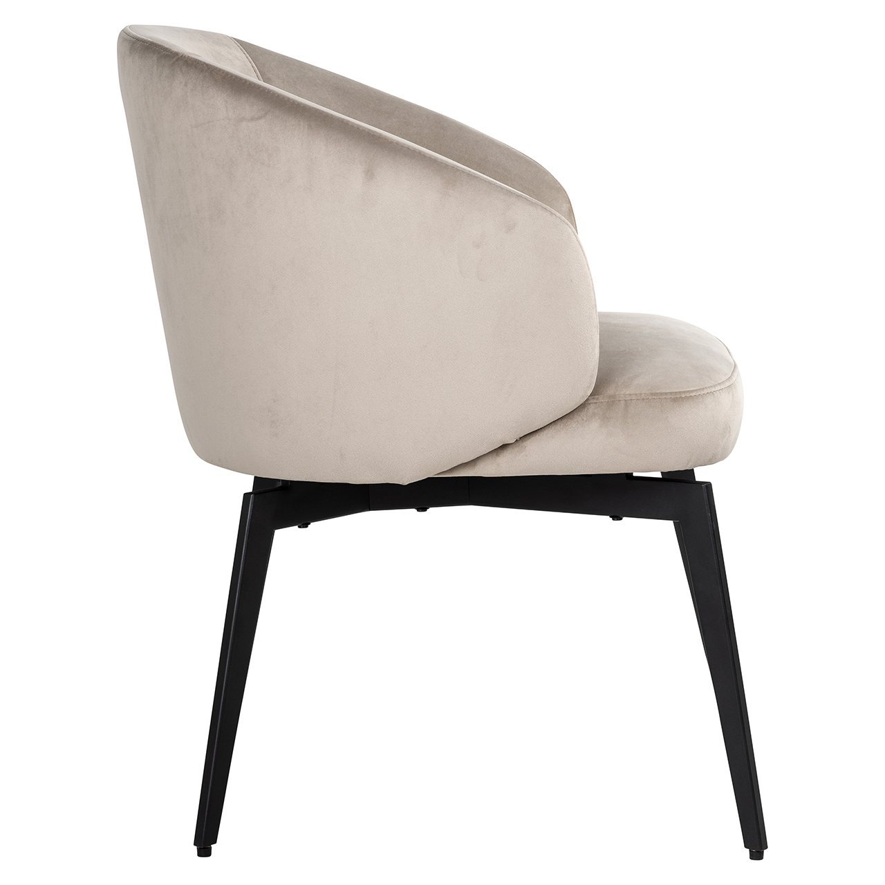 Stuhl Amphara khaki velvet fire retardant (FR-Quartz 903 Khaki)