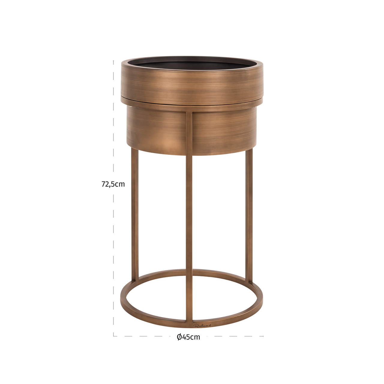 Pflanzgefäß Chadd brushed gold