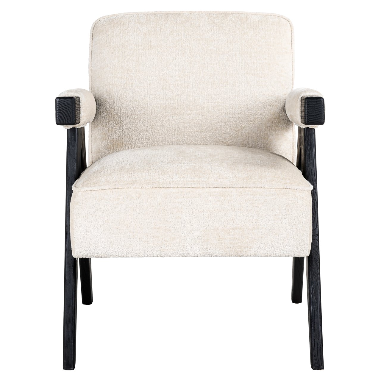 Lounge Stuhl Cooper white chenille