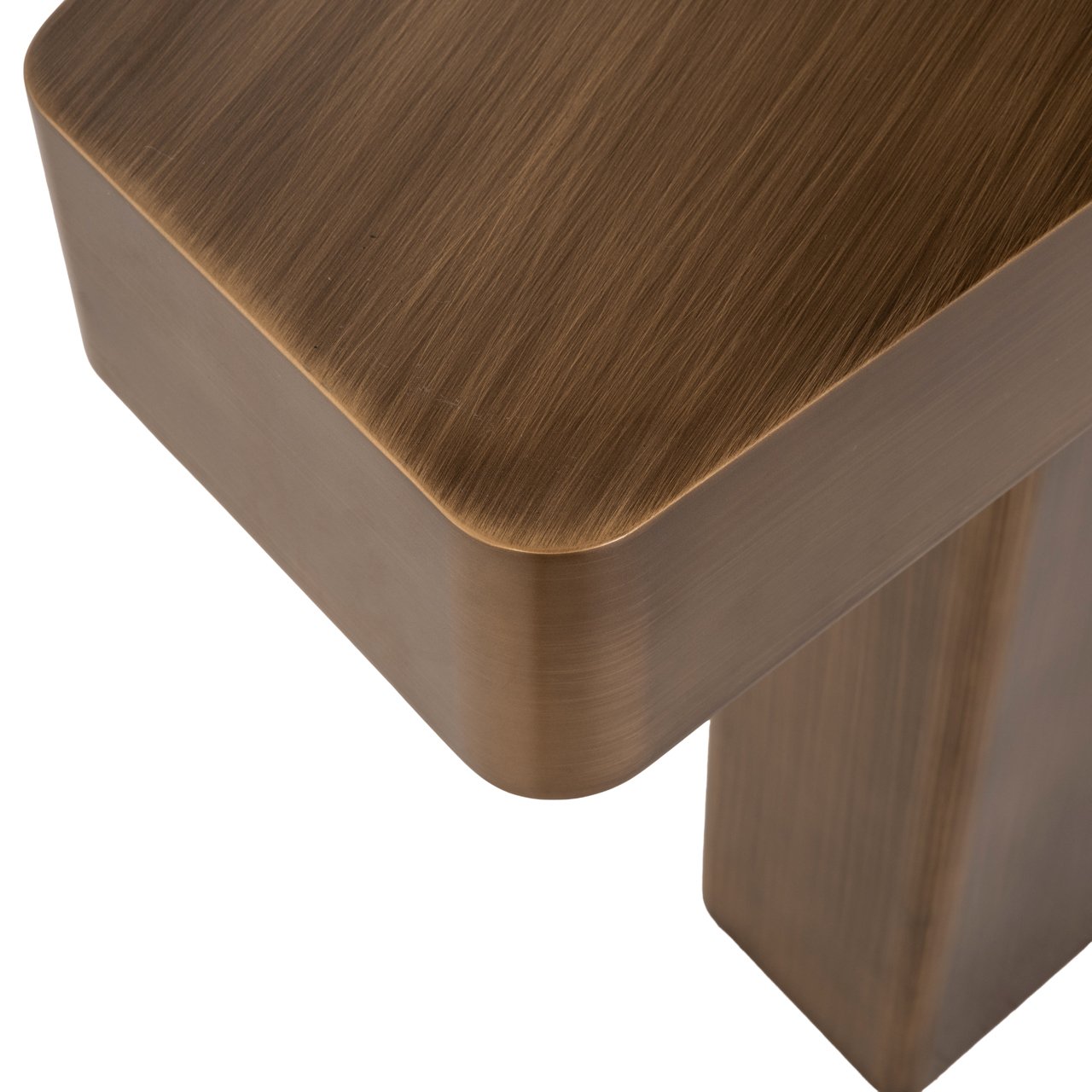 Konsole Hexa brushed gold