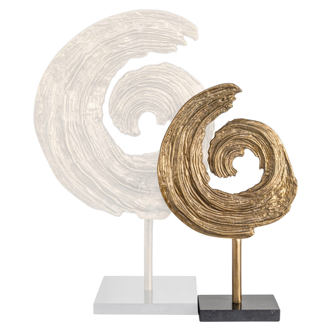 Dekoratives Objekt Swirl brass antique