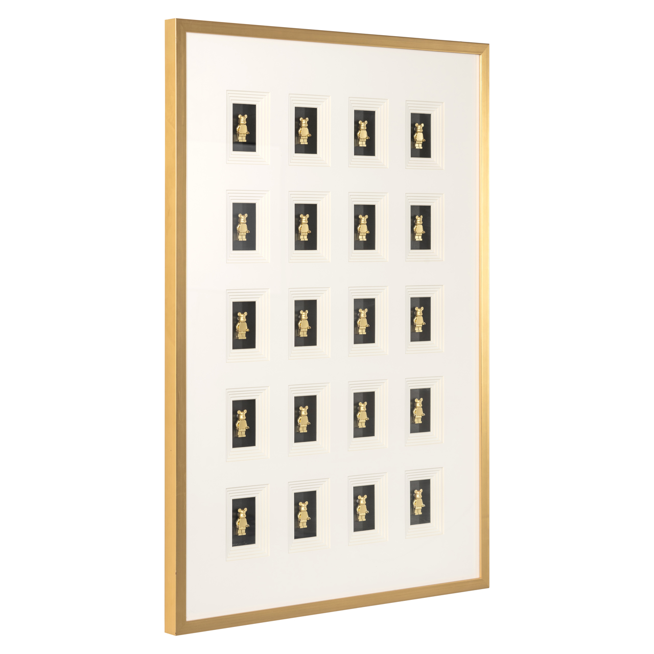 Wandkunst Bear black/gold