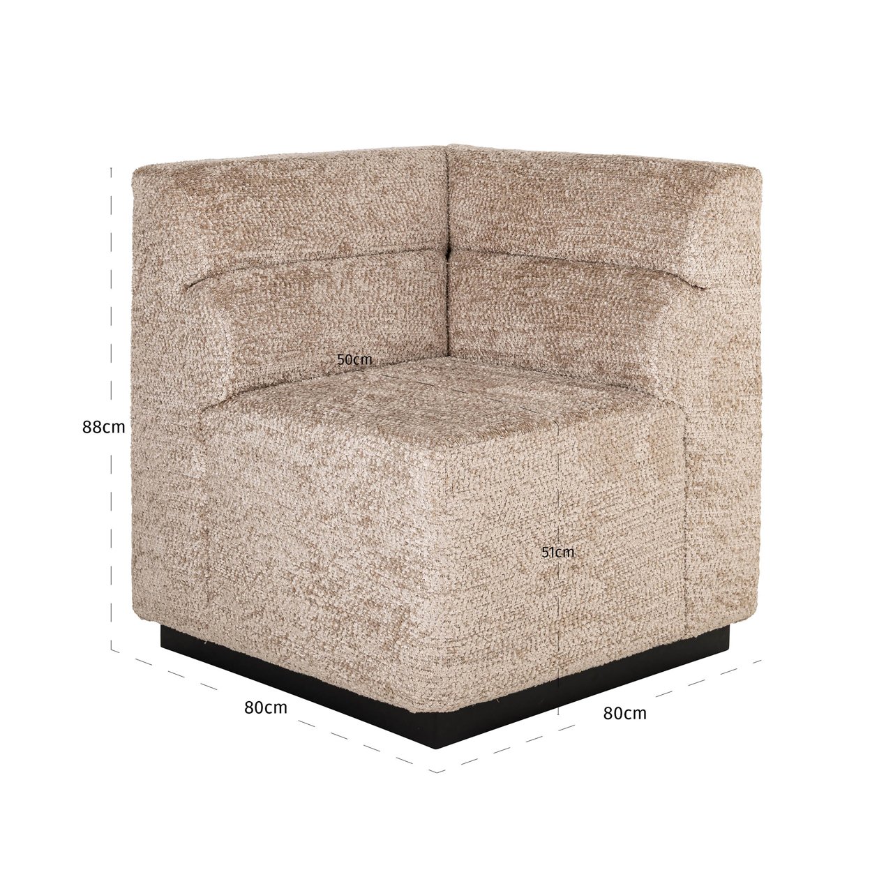 Sitzbank Delia customized corner fire retardant