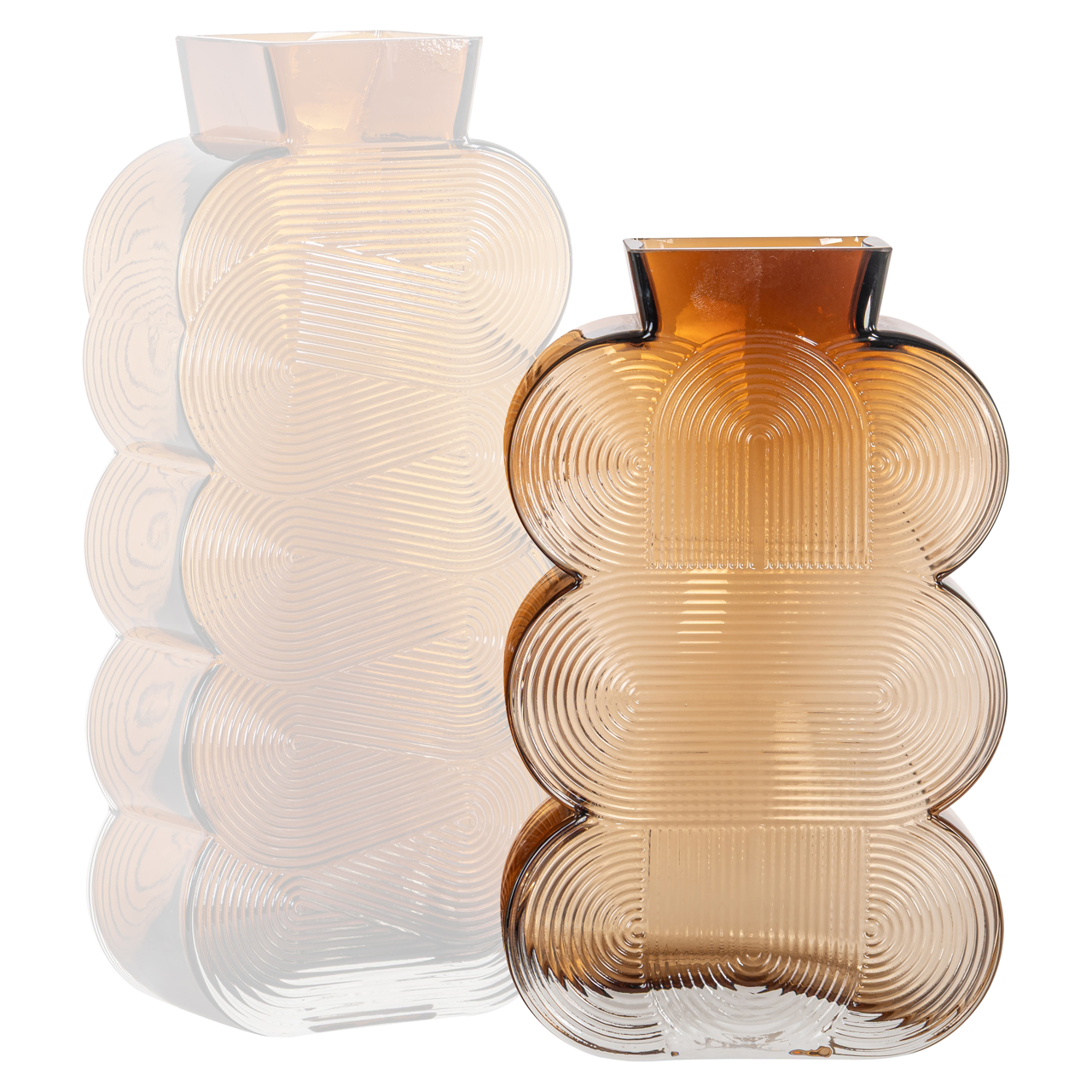 Vase Venice brown small