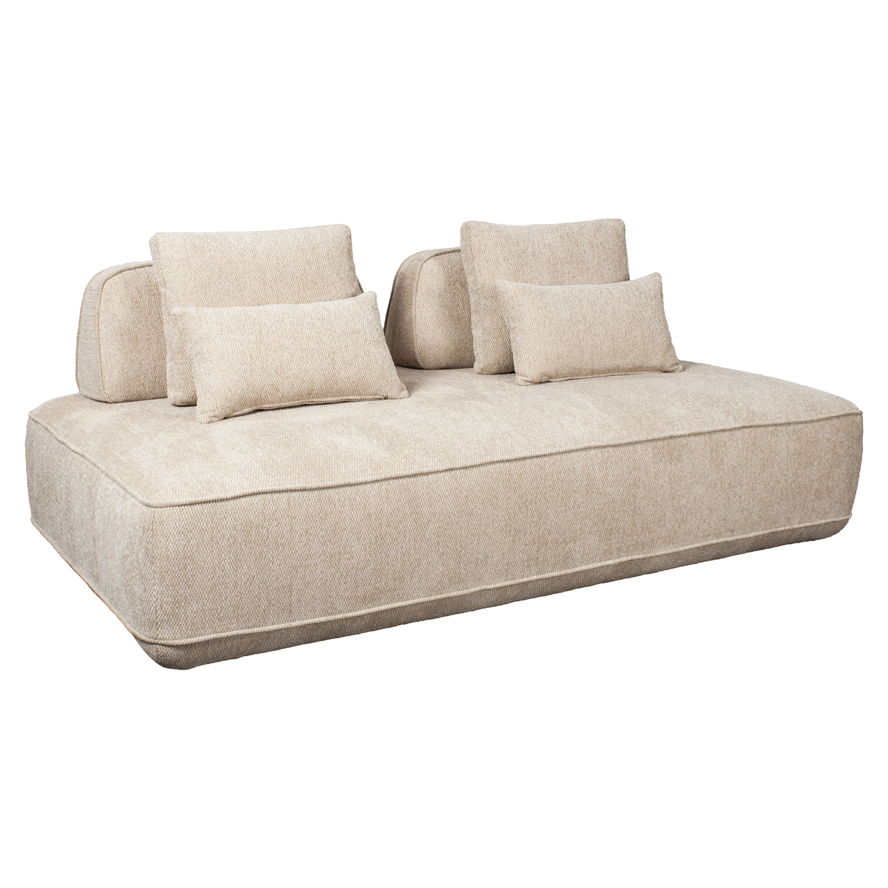Sofa Tudor natural boldweave 2,5-seater movable backrest