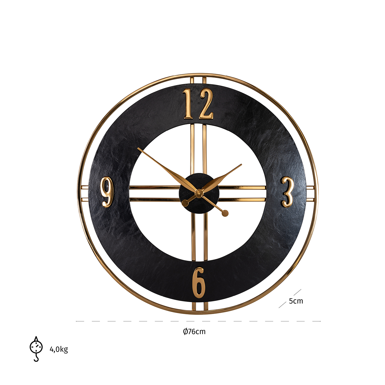Richmond Clocks Lily (Schwarz/Gold)