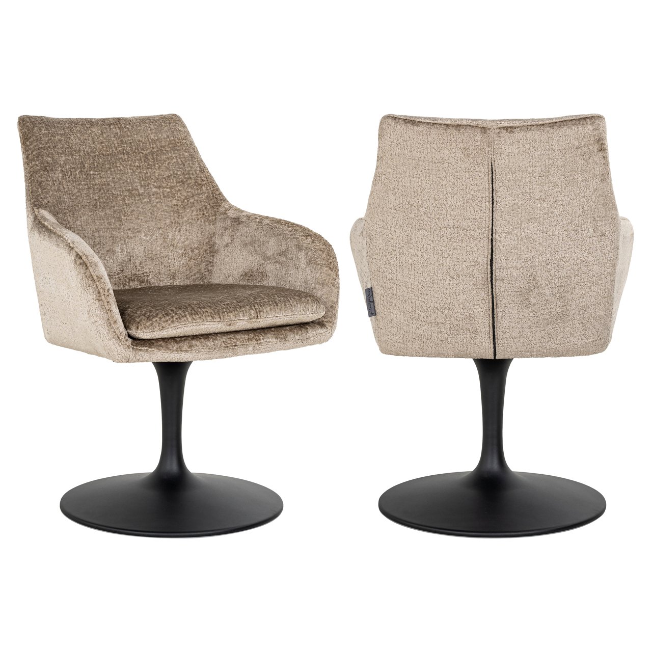 Esszimmerstuhl Marlon taupe chenille swivel Esszimmerstuhl Marlon taupe chenille swivel
