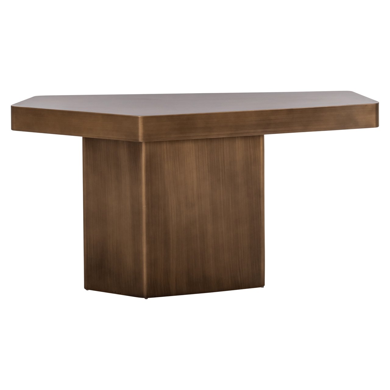 Konsole Hexa brushed gold