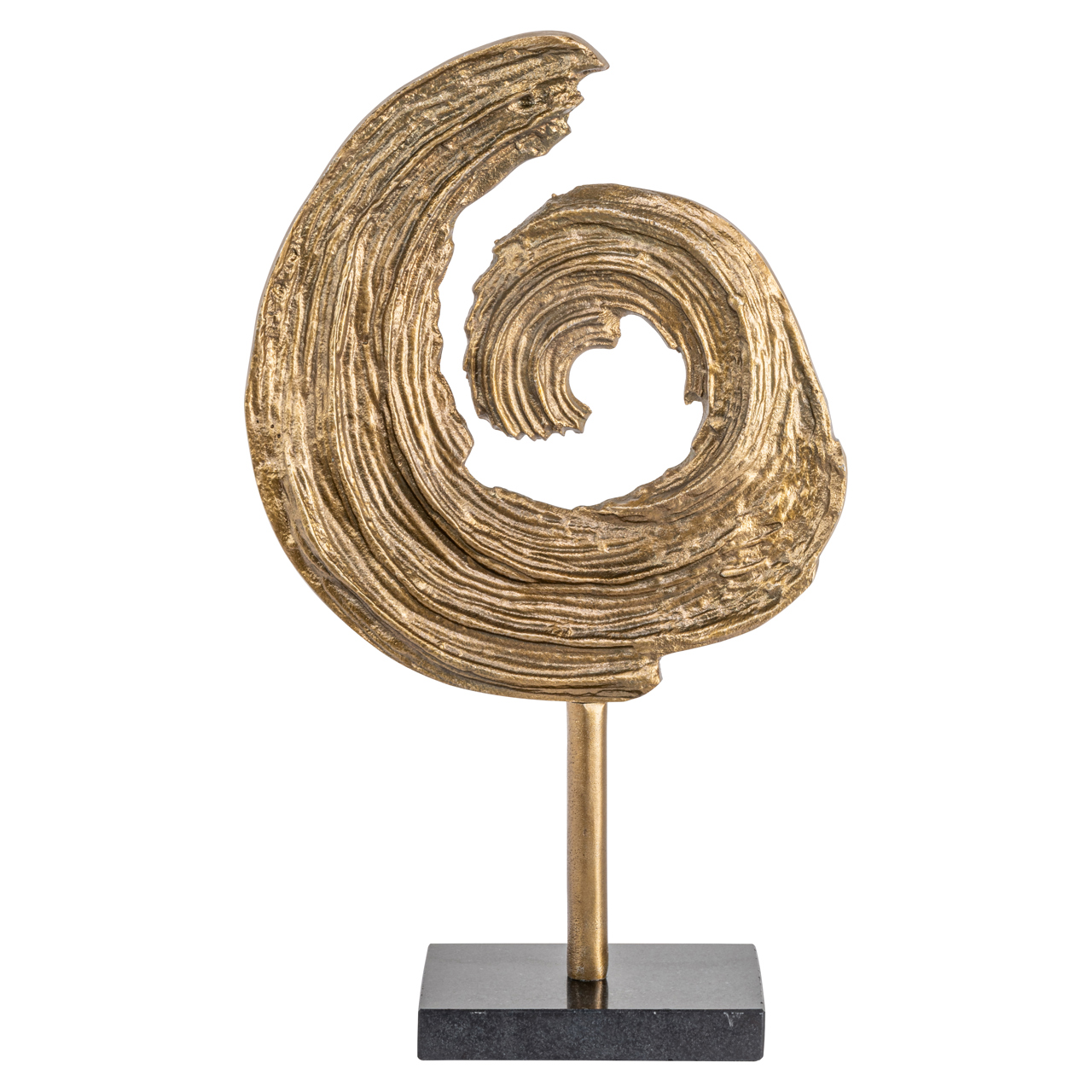 Dekoratives Objekt Swirl brass antique