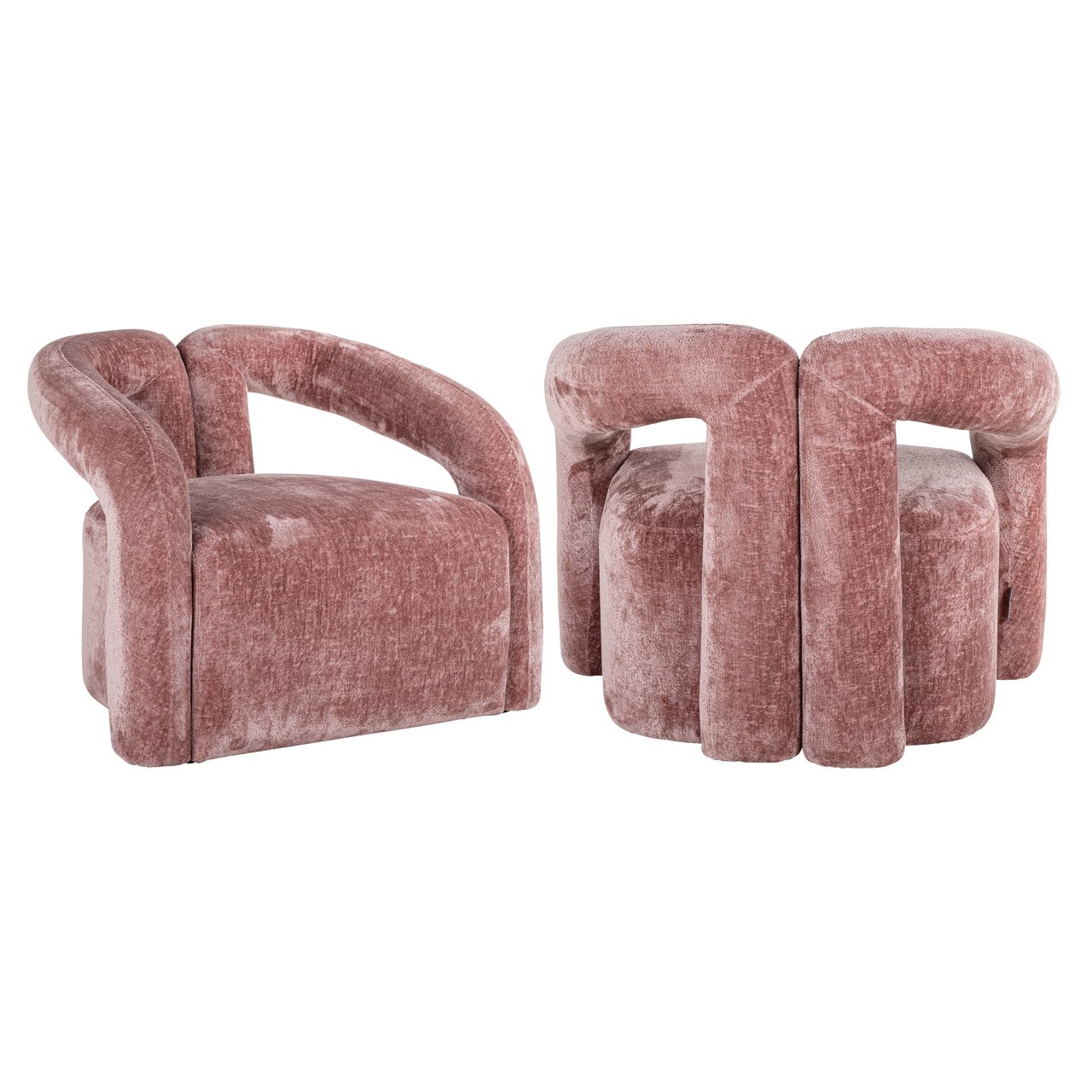 Lounge Stuhl Dana rose chenille
