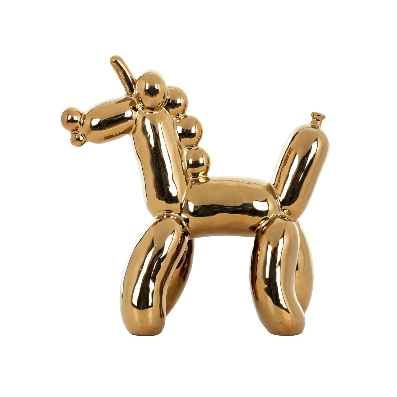 Dekoratives Objekt Balloonicorn gold
