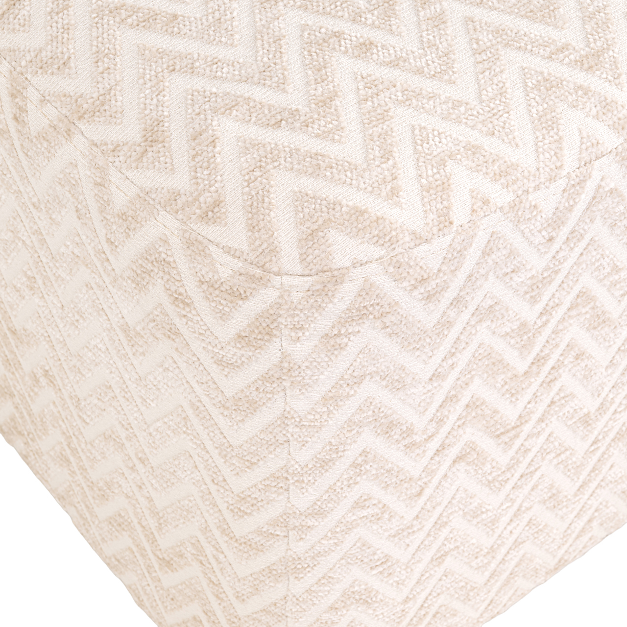 Hocker & Fußbank Ciela beige chevron