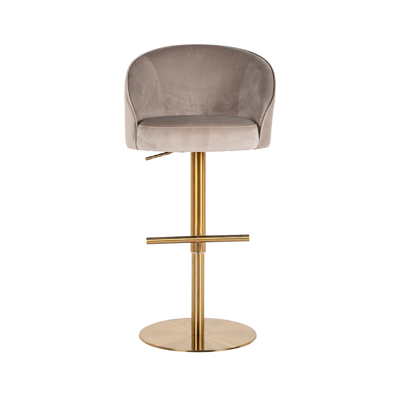 Barhocker Zabi khaki velvet swivel Barhocker Zabi khaki velvet swivel