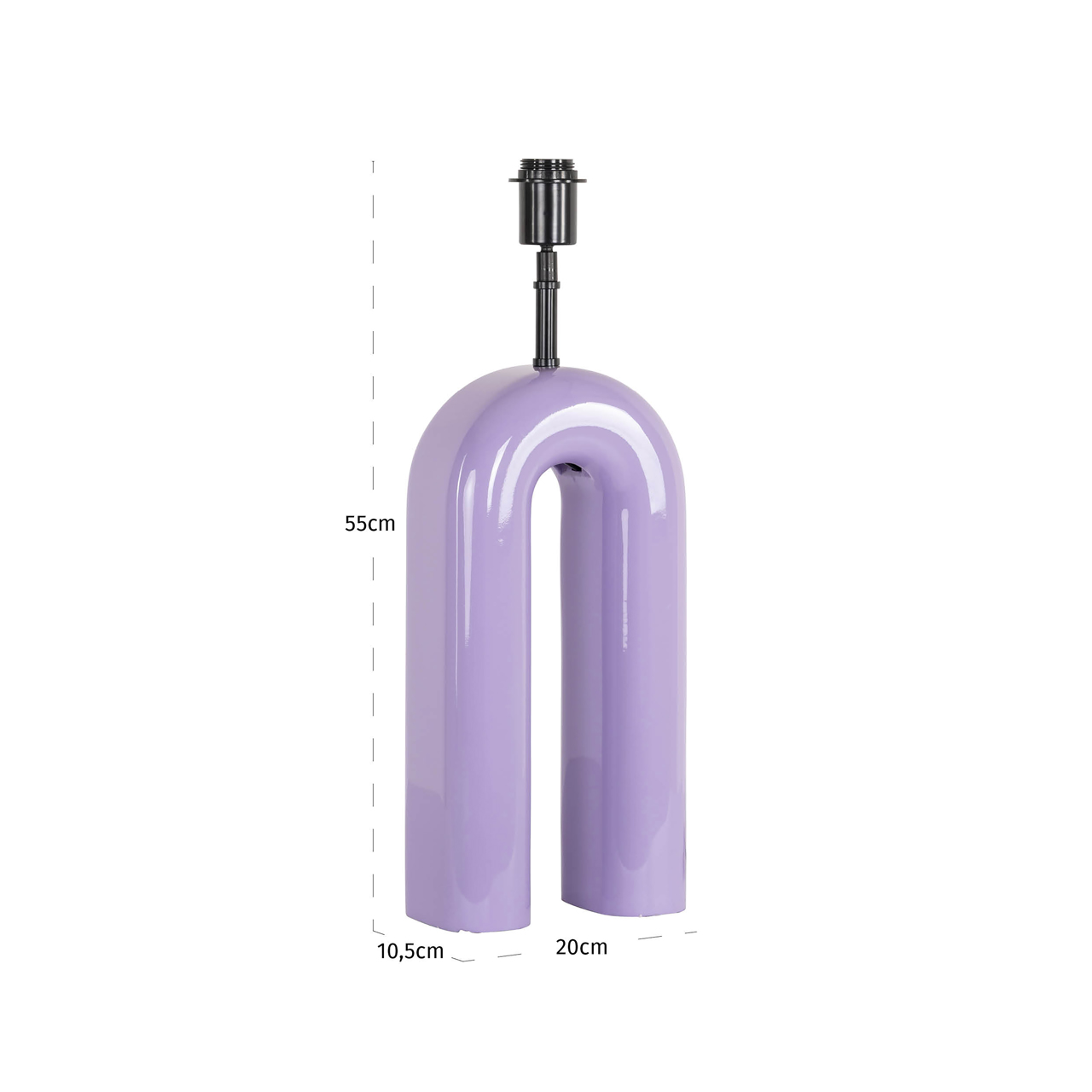 Tischlampe Elvine purple