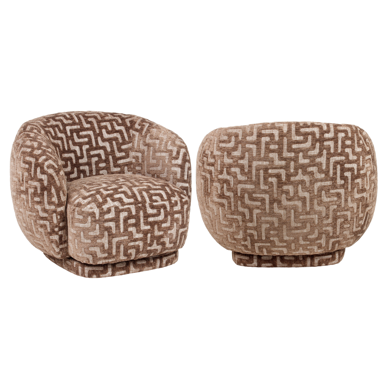 Lounge Stuhl Negreslo brown labyrinth