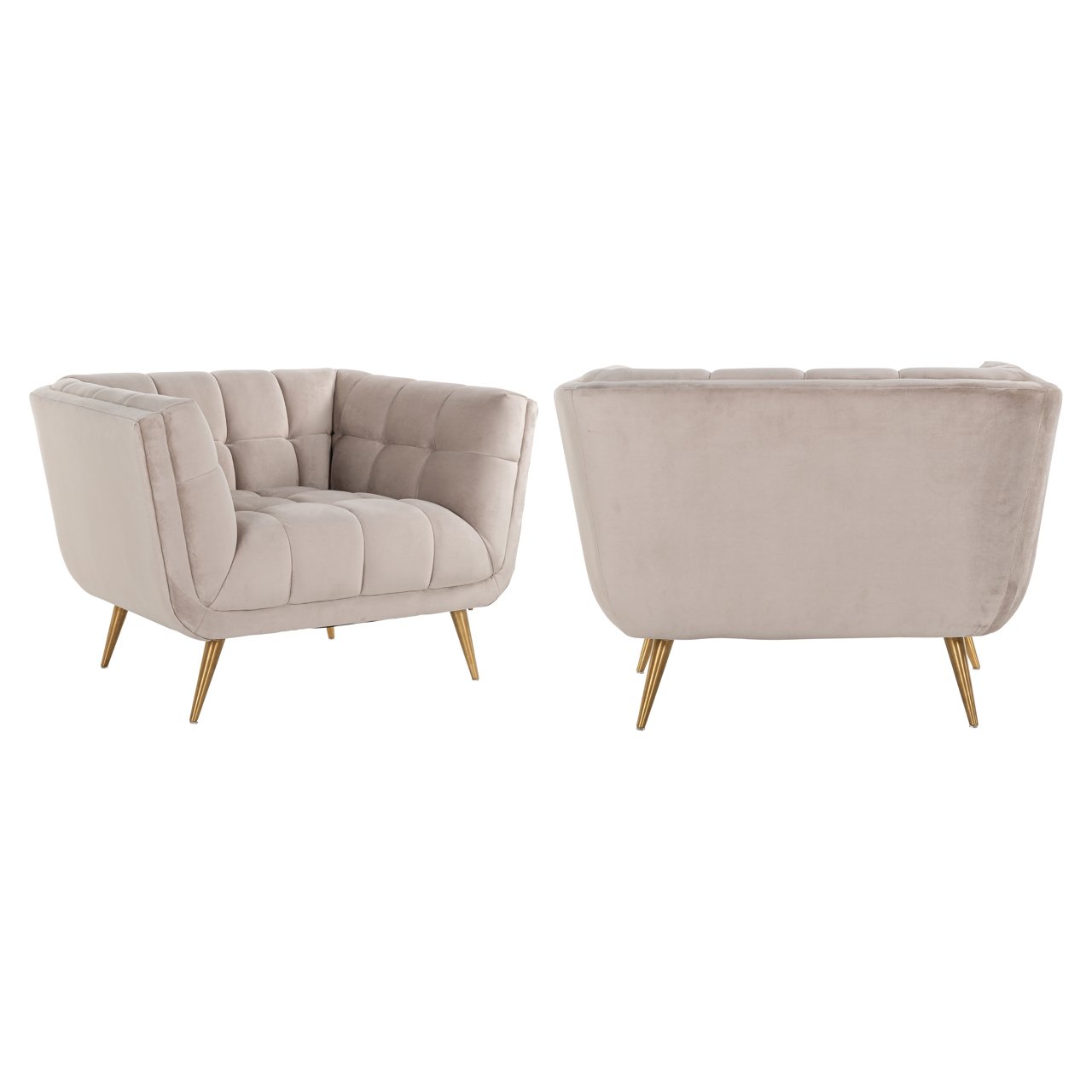 Lounge Stuhl Huxley khaki velvet
