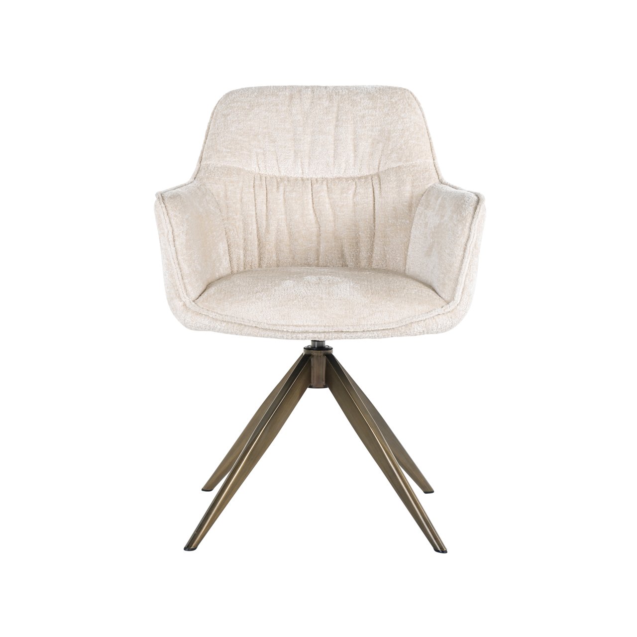Esszimmerstuhl Aline FR white chenille swivel fire retardant