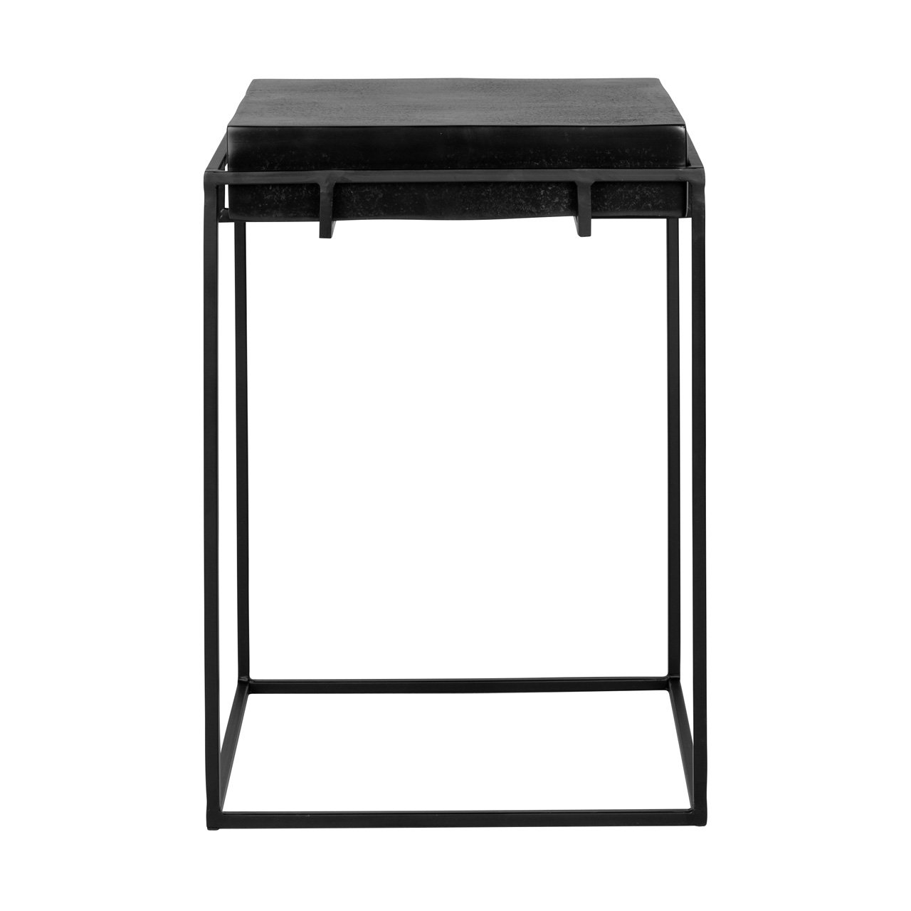 Ecktische Bolder aluminium schwarz (Black)