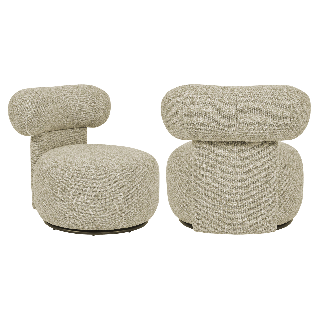 Lounge Stuhl Kaya cayenne brown swivel