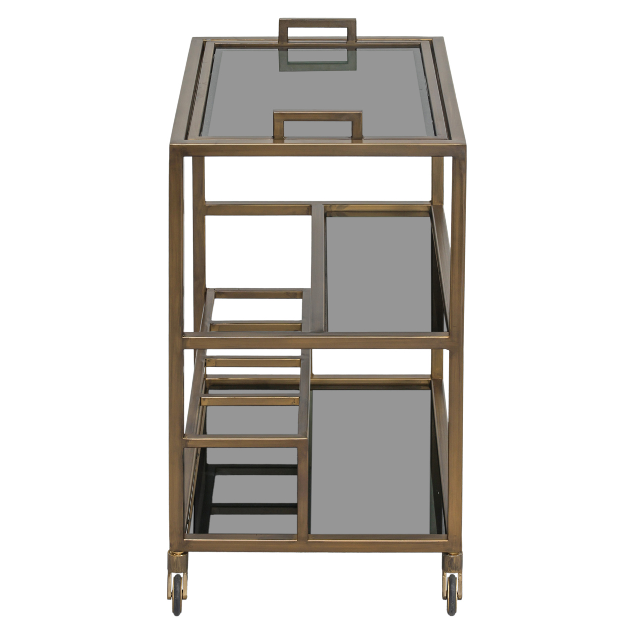 Servierwagen Ruinart brass antique