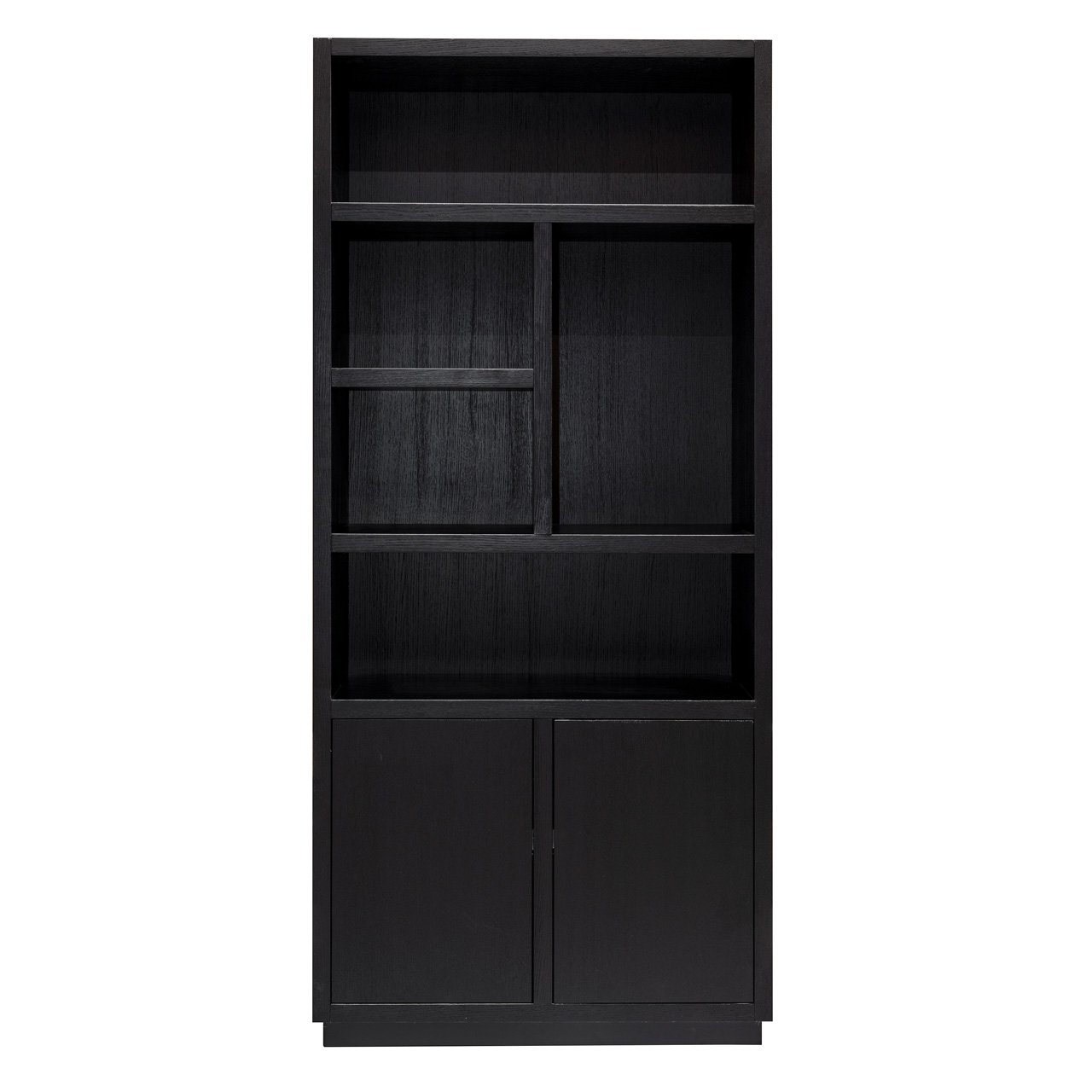 Bücherschrank Oakura 2-Türen (Black)