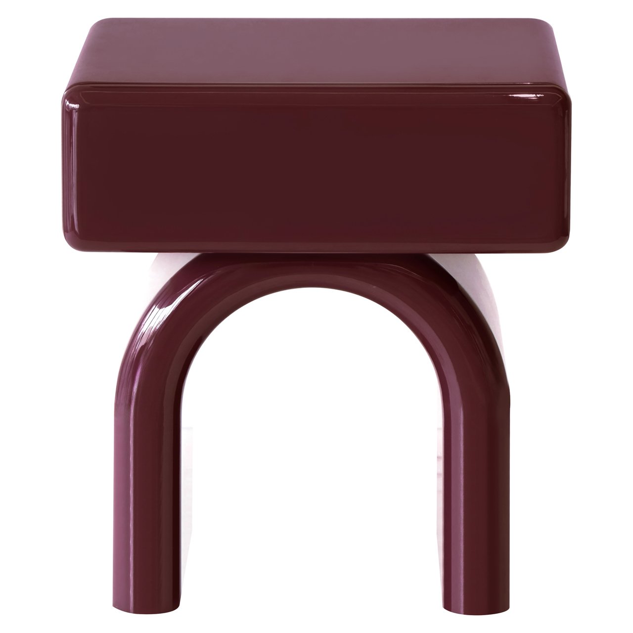 Nachttisch Bennet burgundy 1-drawer