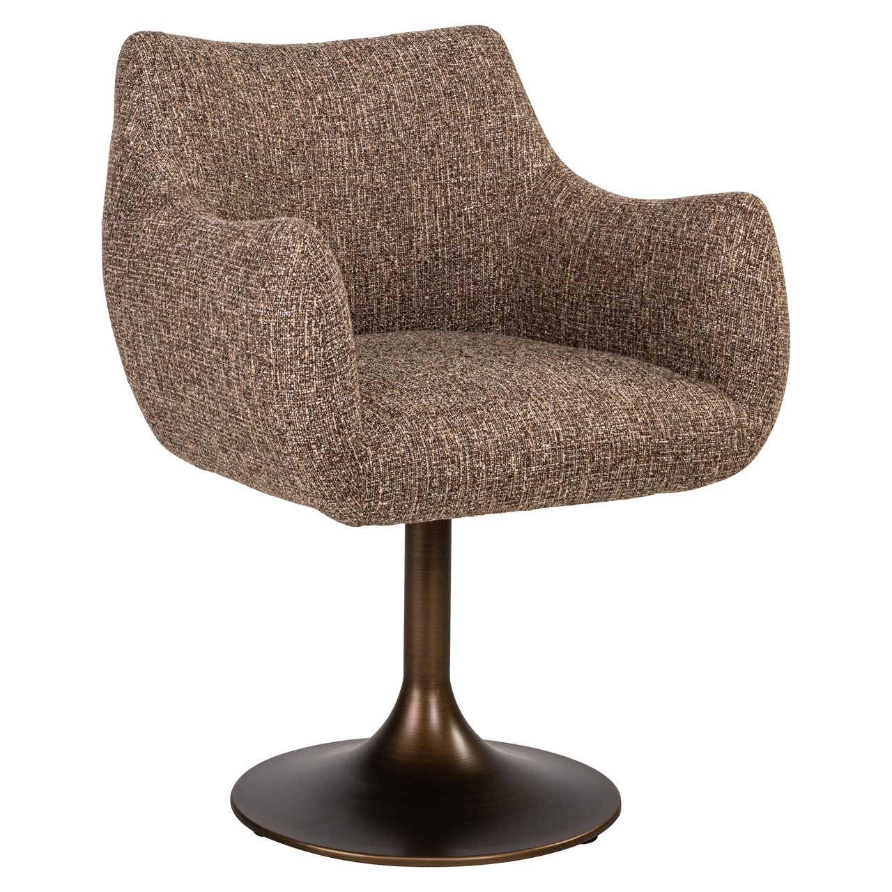 Esszimmerstuhl Aldo brown tweed swivel