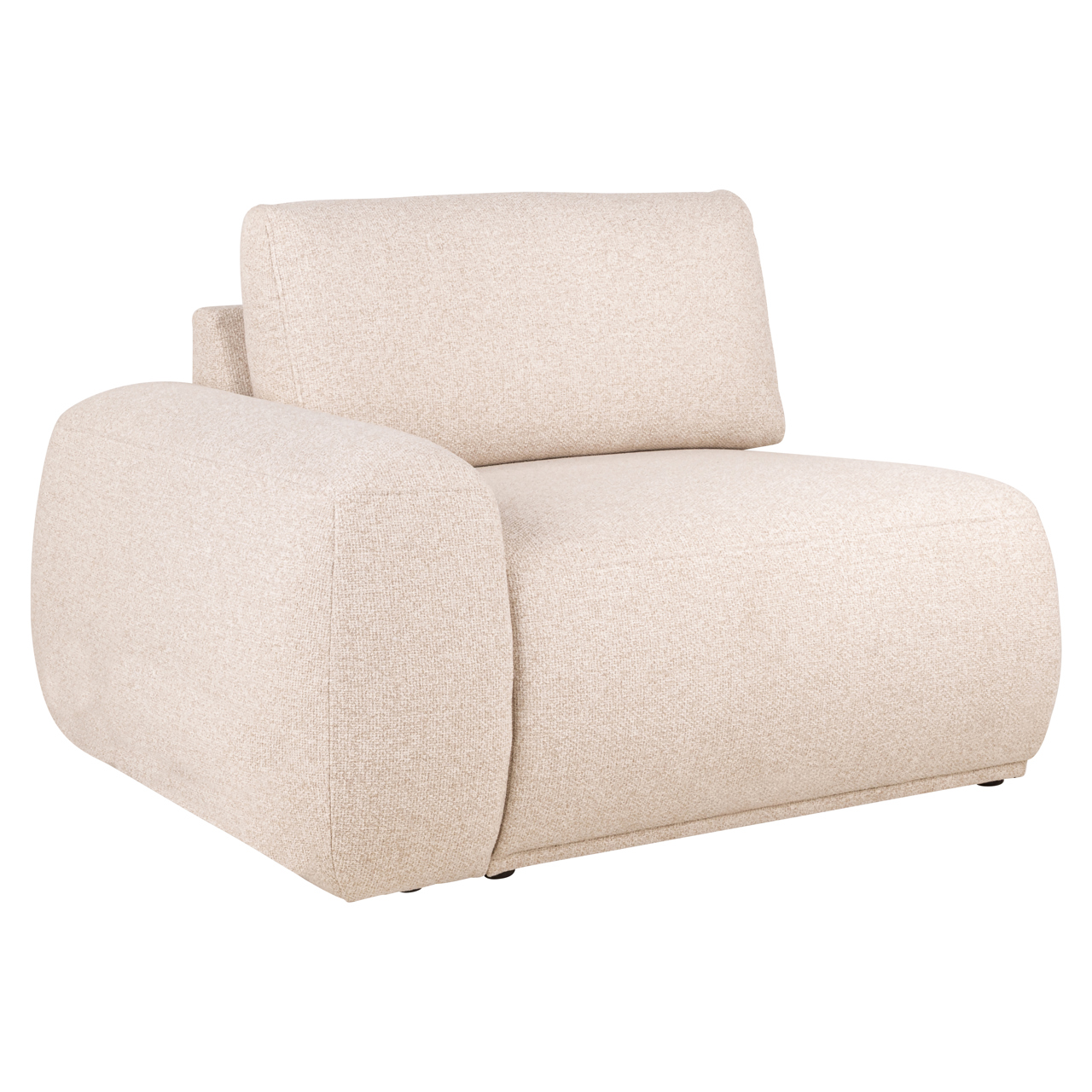Sofa Bolica cayenne ecru 1 seat arm left