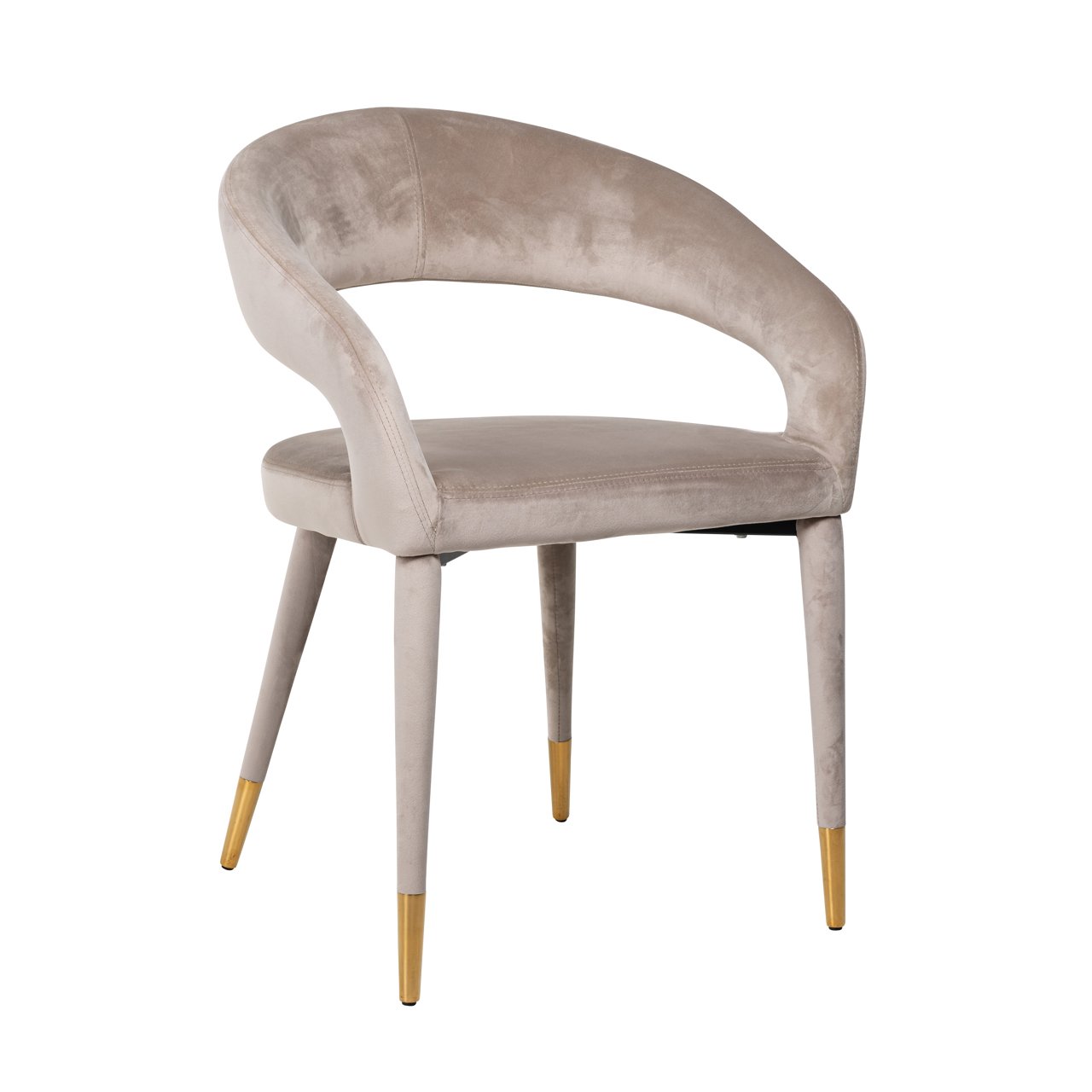 Esszimmerstuhl Gia khaki velvet fire retardant Esszimmerstuhl Gia khaki velvet fire retardant