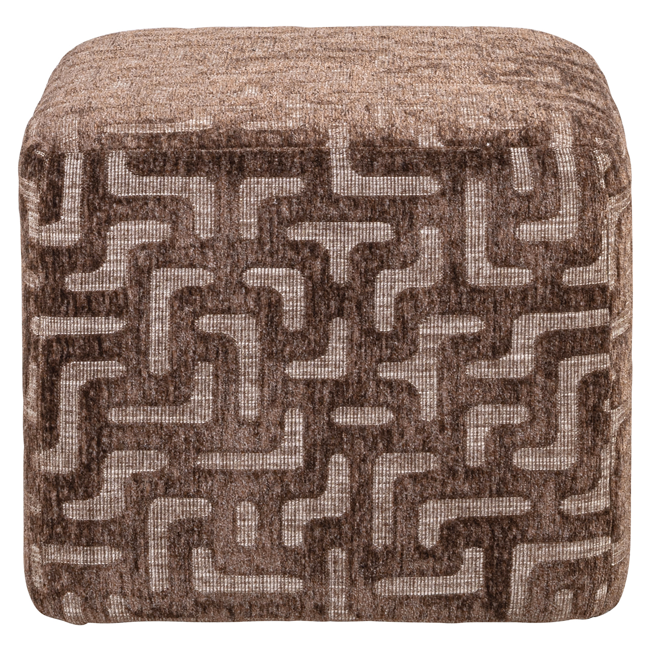 Hocker & Fußbank Ciela brown labyrinth