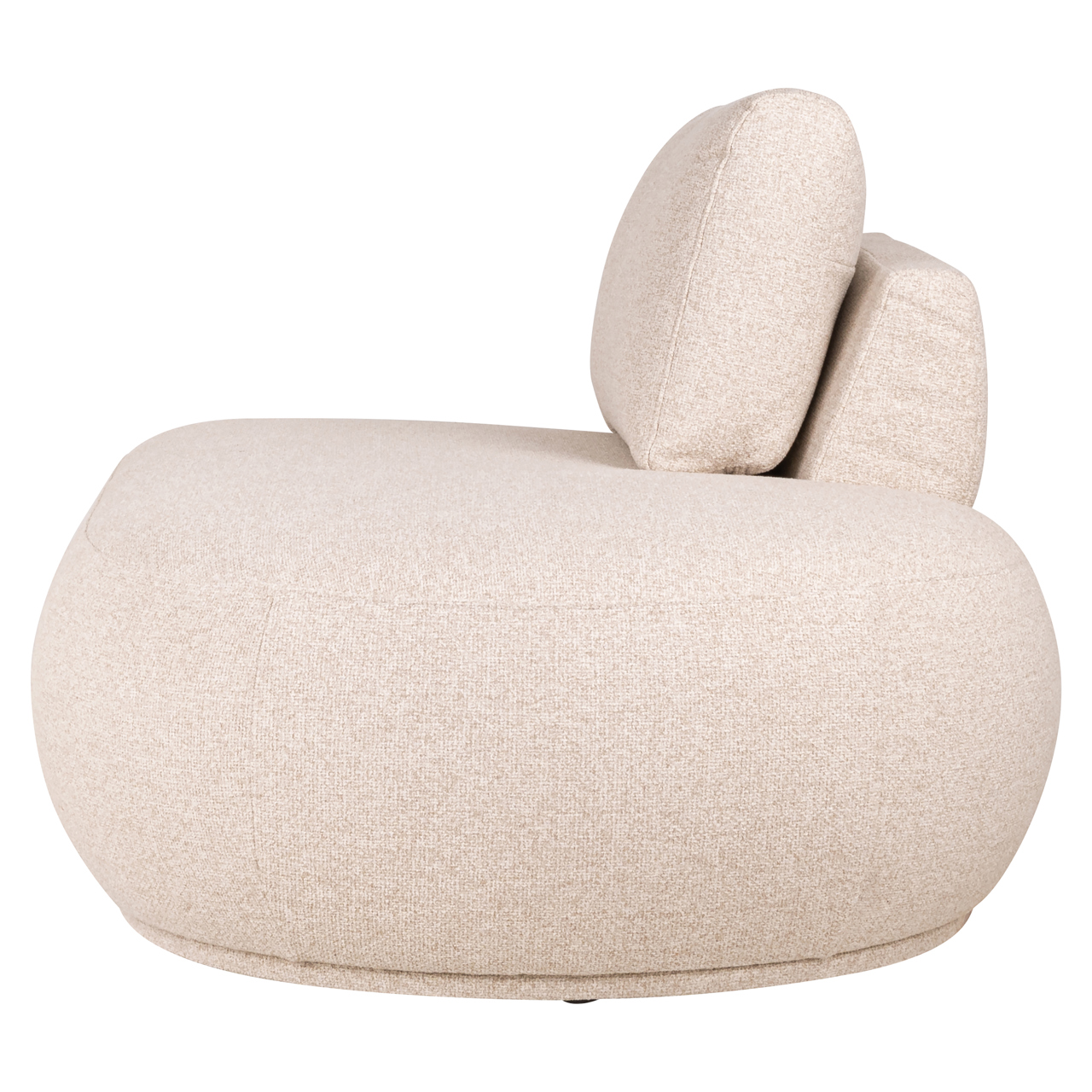 Sofa Bolica cayenne ecru ottoman right