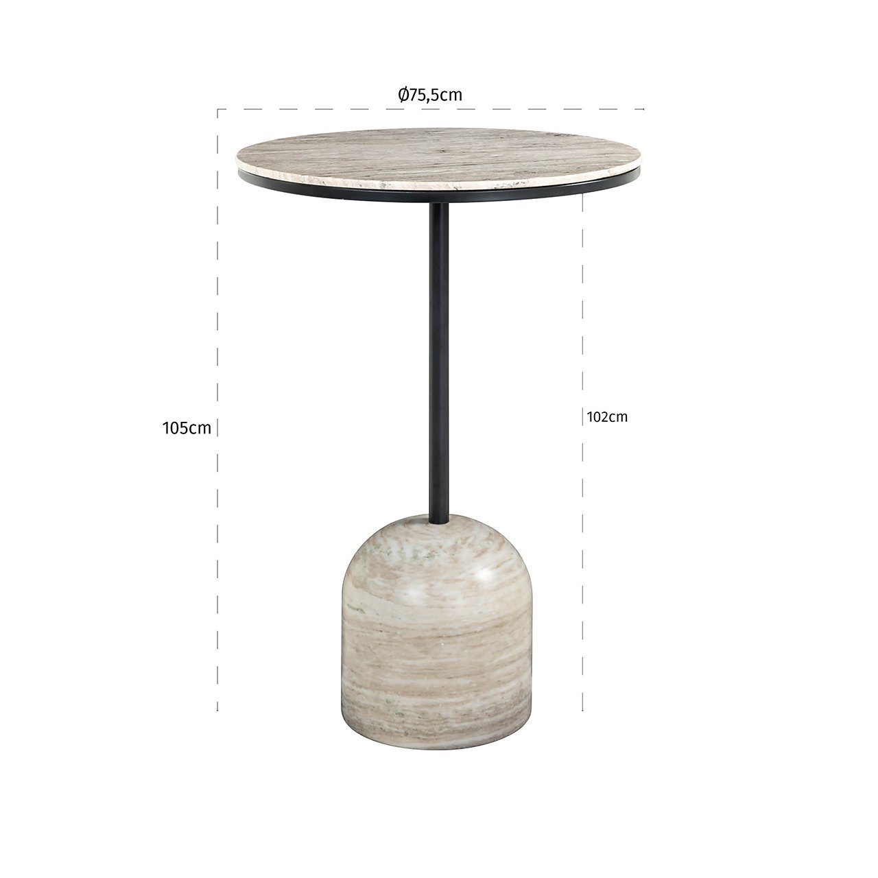 Bartisch Duncan 75Ø (Sand)