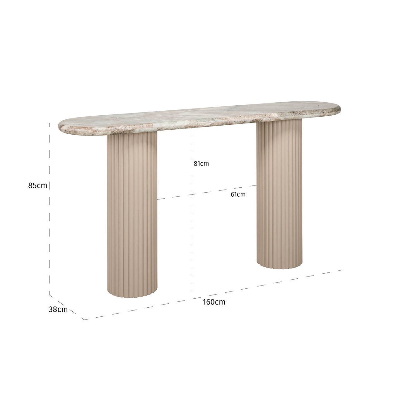 Ablagetisch Coronel (Beige) Ablagetisch Coronel (Beige)