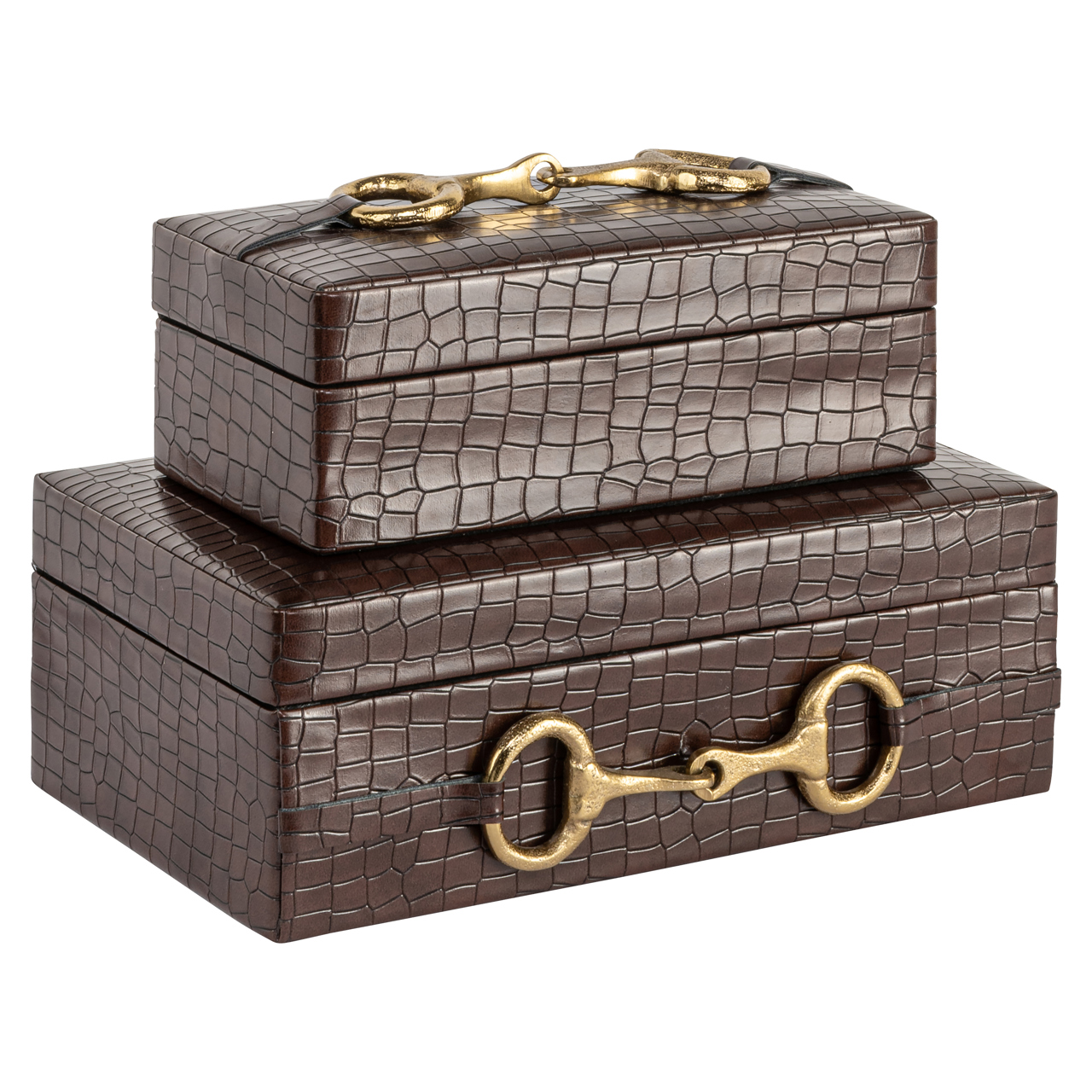 Aufbewahrungsbox Rex dark brown small